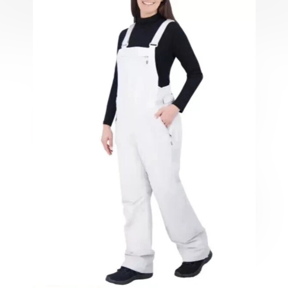 Gerry Size S Women’s Water Resistant Snow Bib Pant in Moonlight Gray